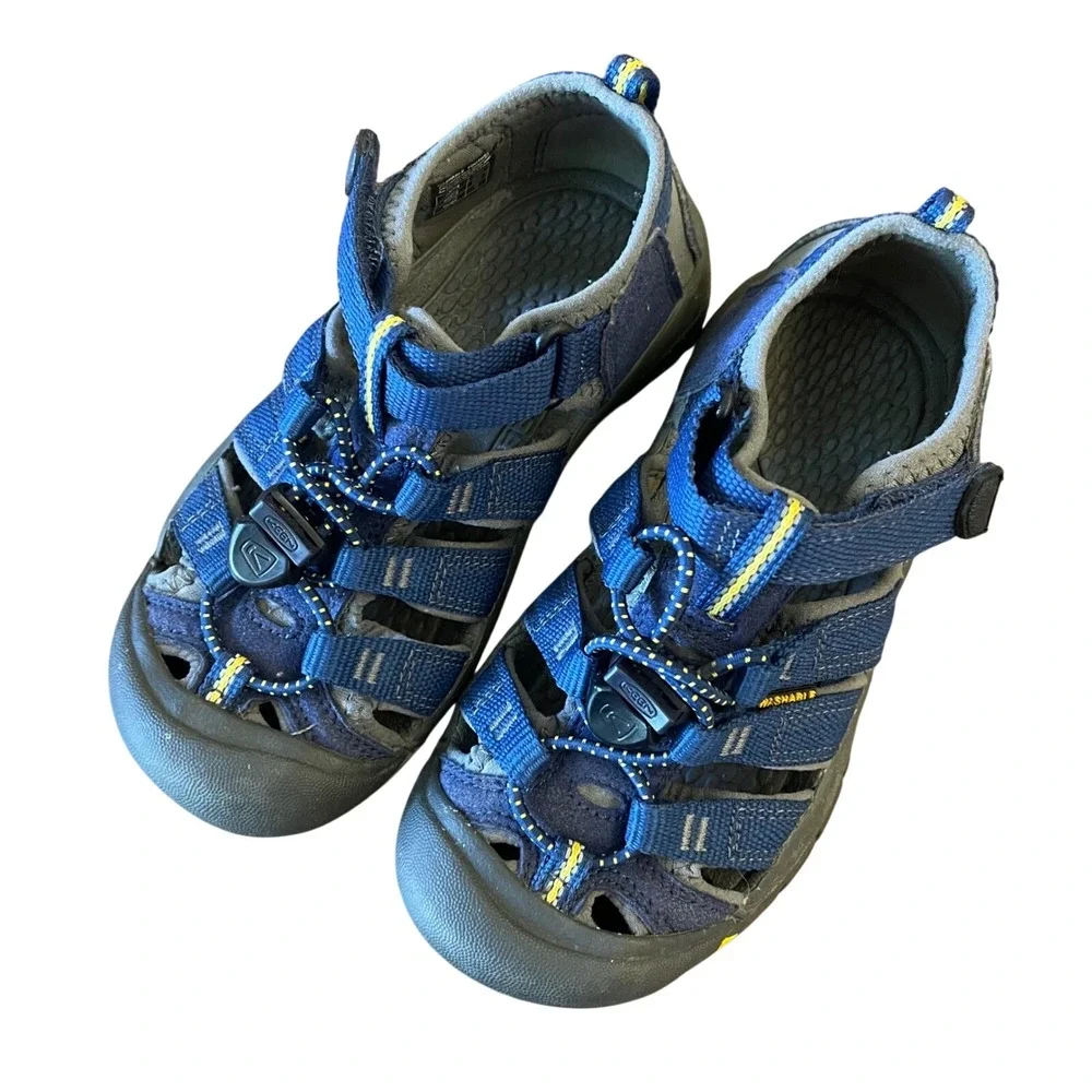 Keen Newport H2 Water Shoes Navy Blue Sandals Sport Youth 12/30 Hiking Beach‎